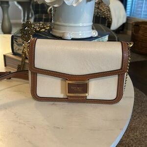 Kate Spade textured leather chain crossbody bag